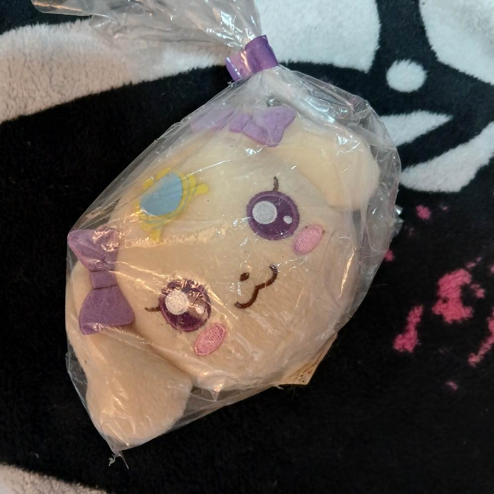 Healin' Good Pretty Cure Precure Latte Banpresto Zipper Bag 3" Plush Toy
